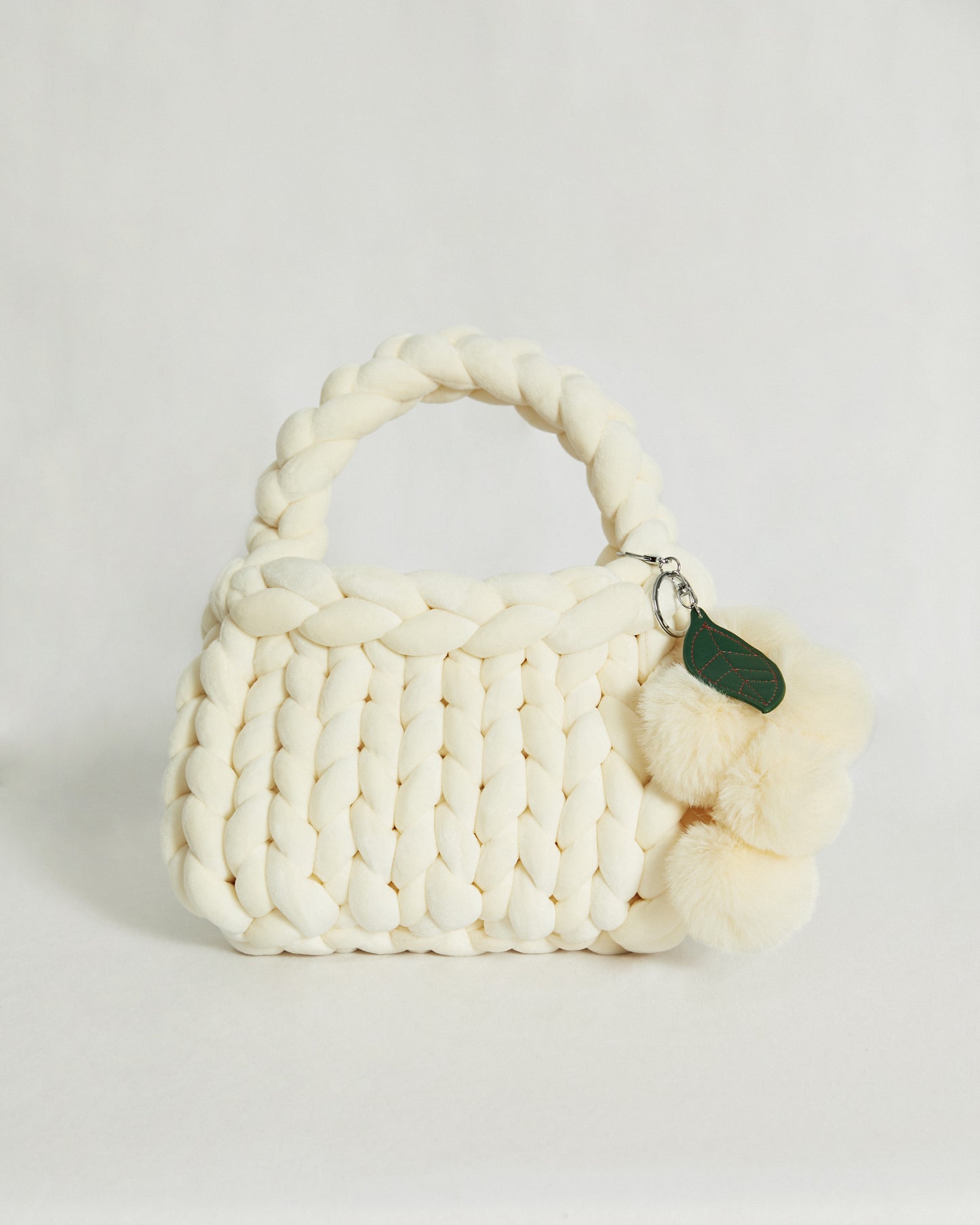 Crochet Velvet Handbag