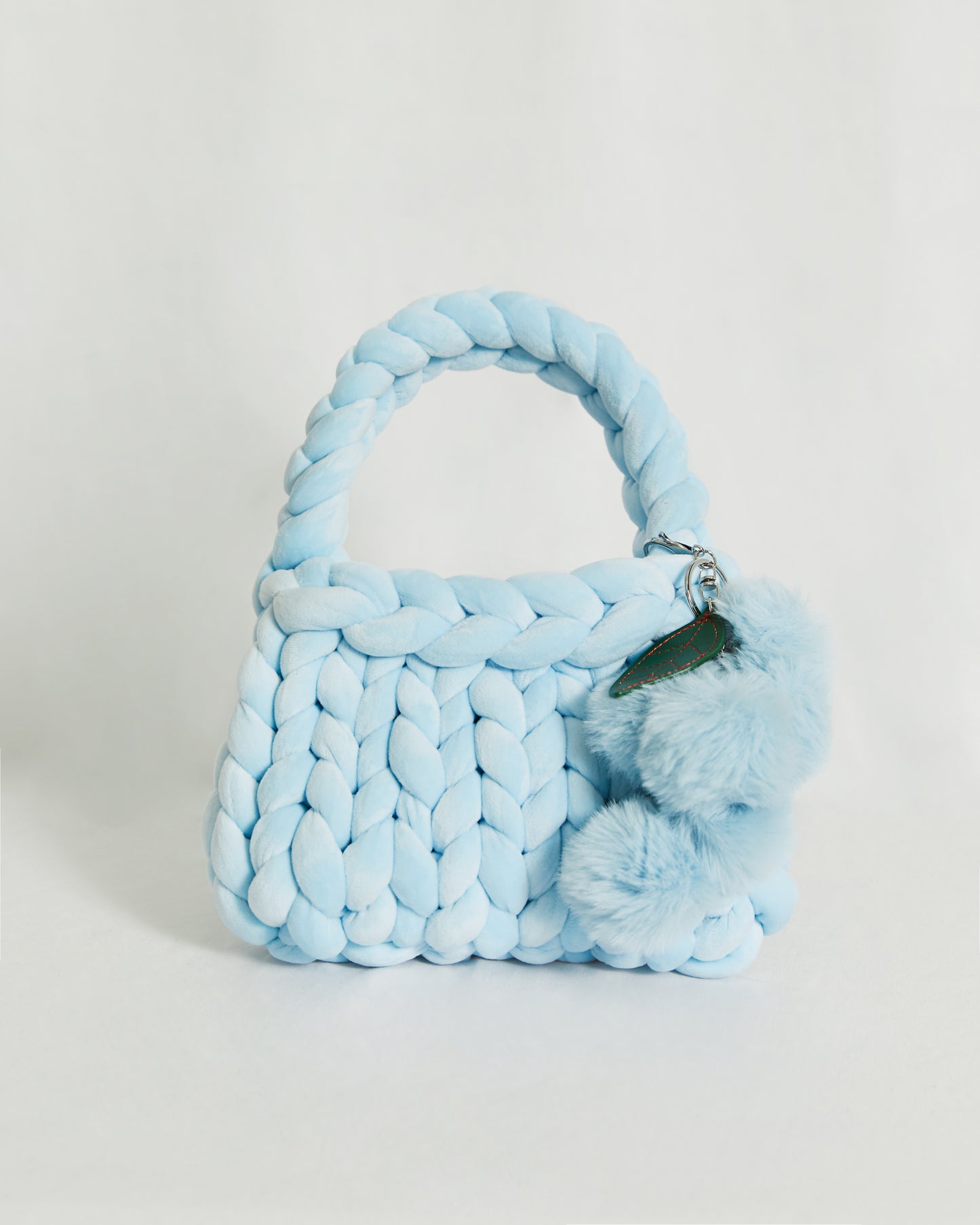 Crochet Velvet Handbag