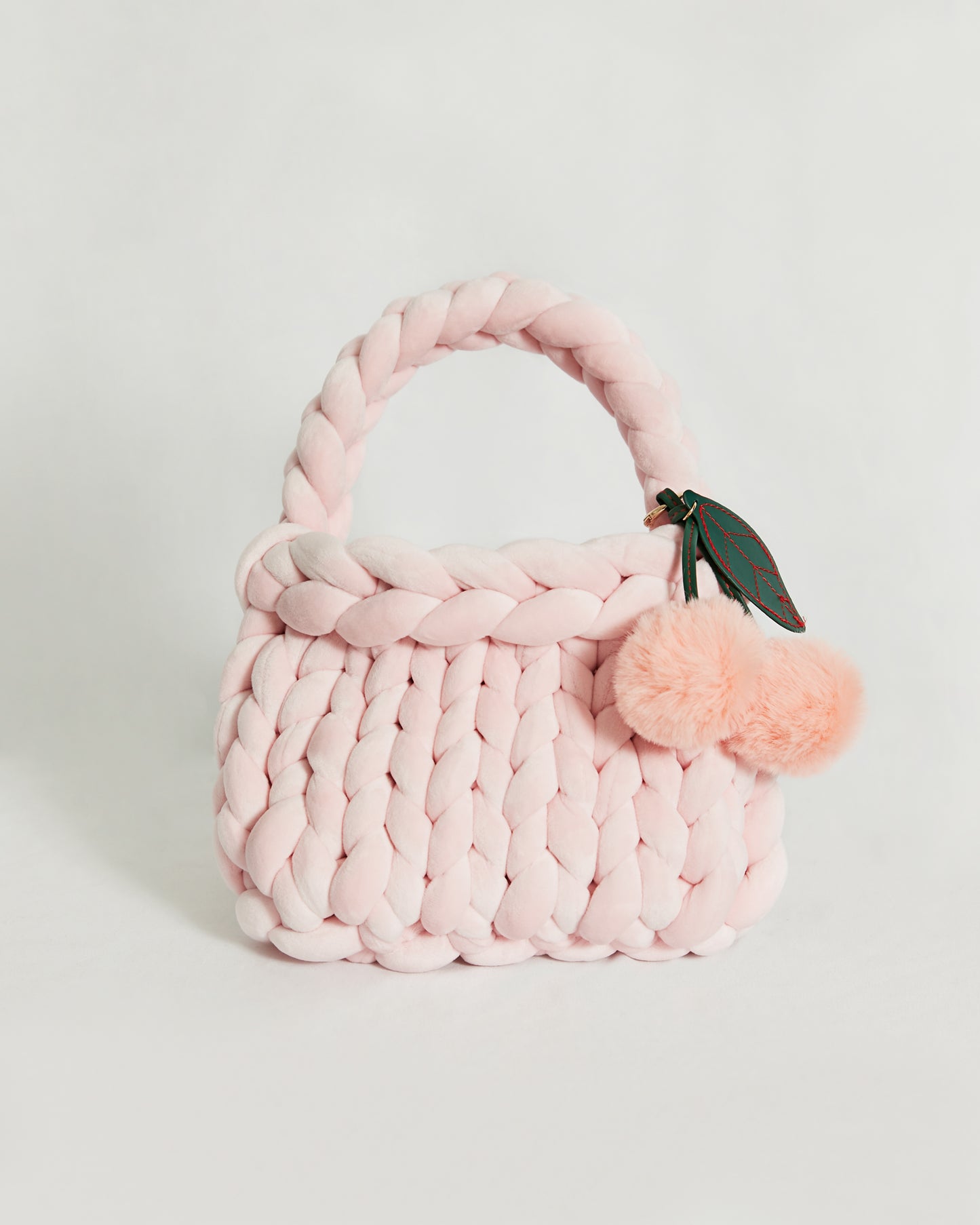 Crochet Velvet Handbag